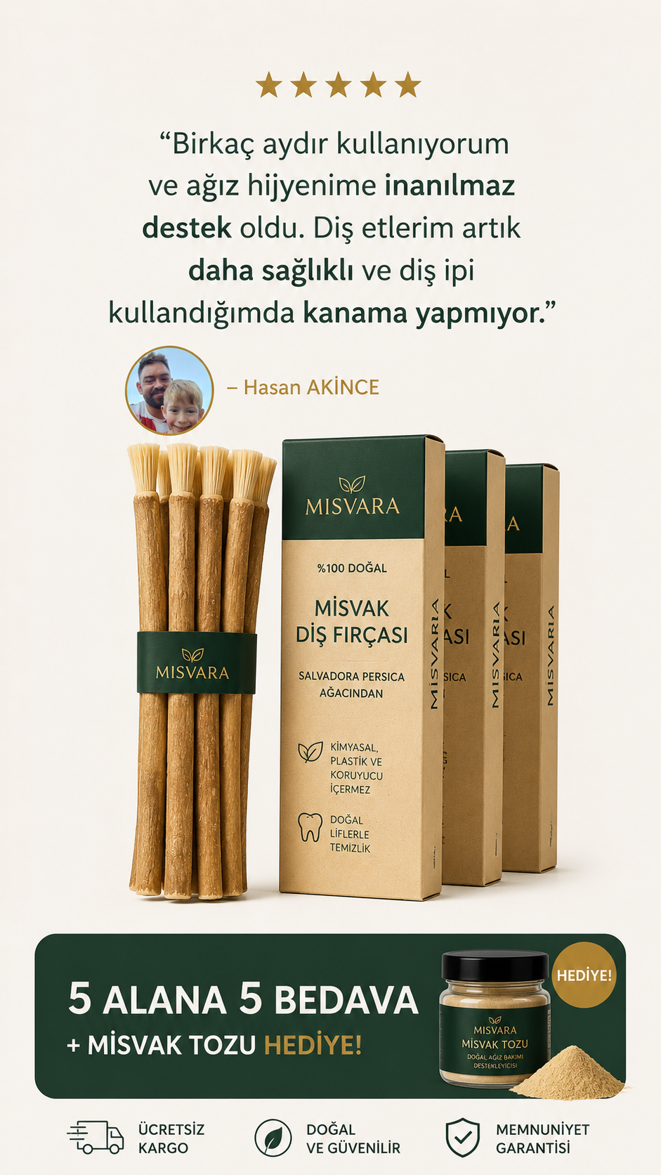 Doğal Misvak Diş Fırçası