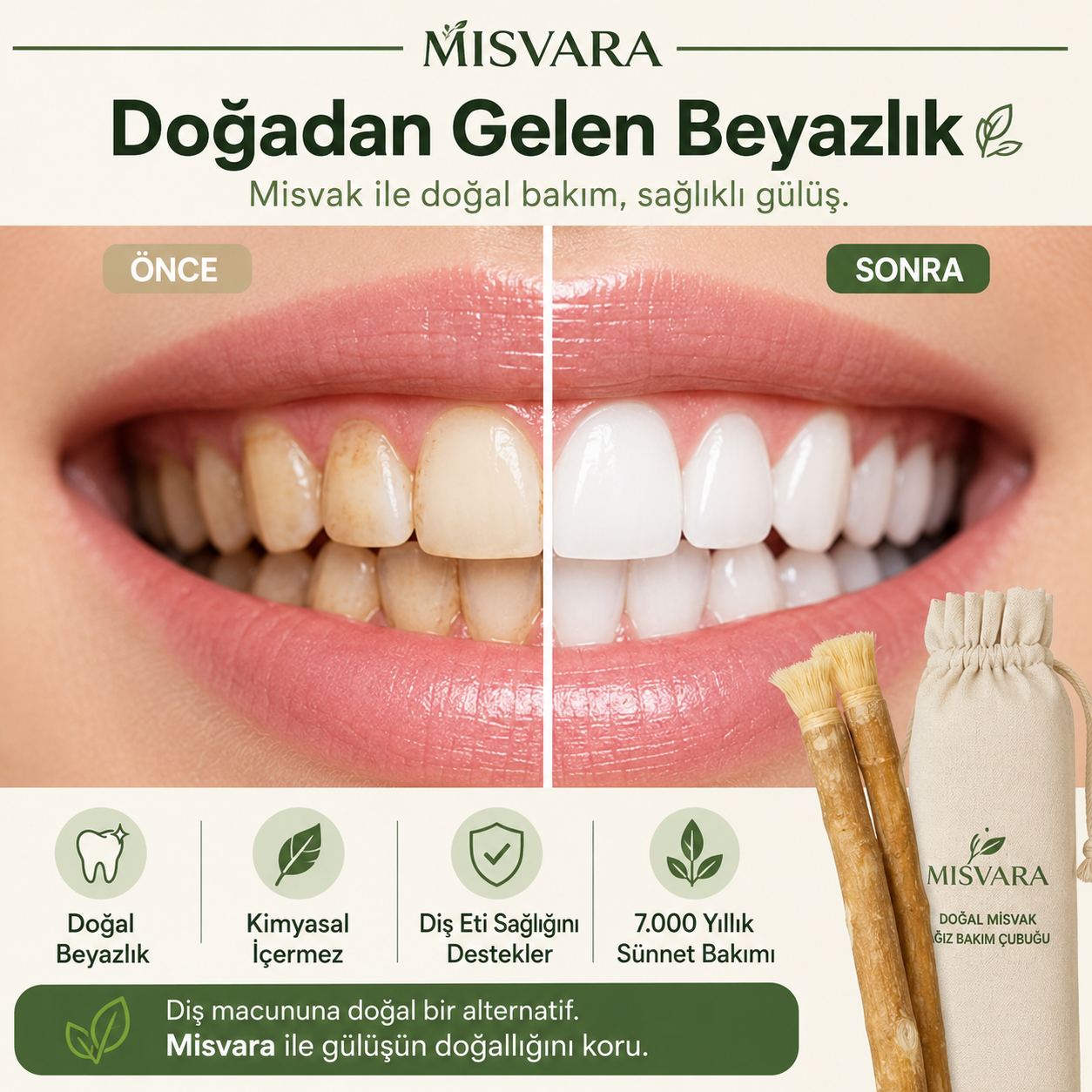 Doğal Misvak Diş Fırçası